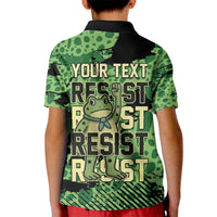 Personalized Portland Frog Protest Kid Polo Shirt Only You Can Prevent Fascism - Wonder Print Shop