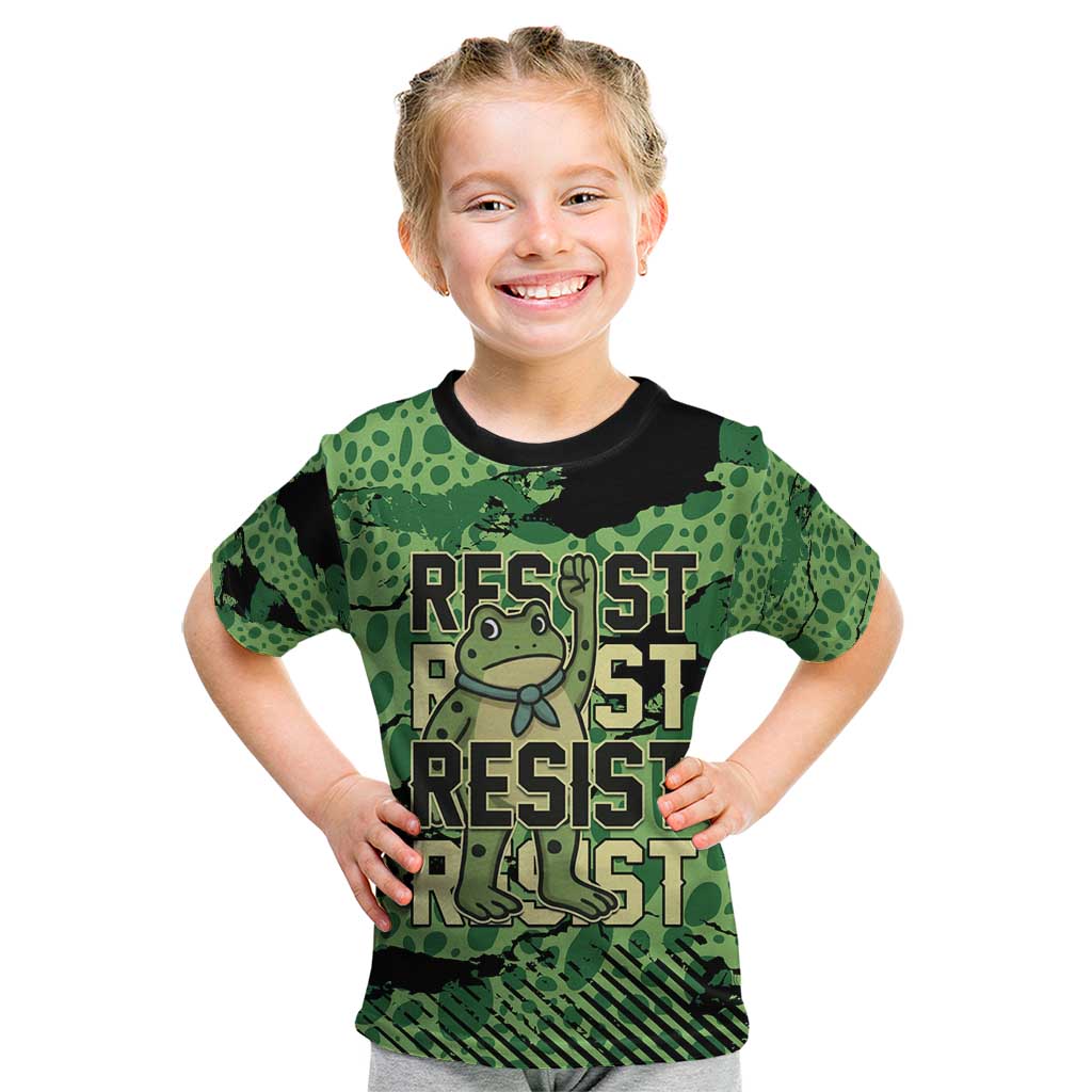Personalized Portland Frog Protest Kid T Shirt Only You Can Prevent Fascism - Wonder Print Shop