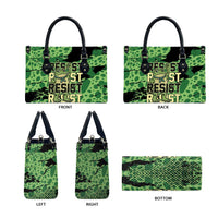 Portland Frog Protest Leather Bag Only You Can Prevent Fascism - Wonder Print Shop