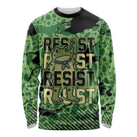 Personalized Portland Frog Protest Long Sleeve Shirt Only You Can Prevent Fascism - Wonder Print Shop