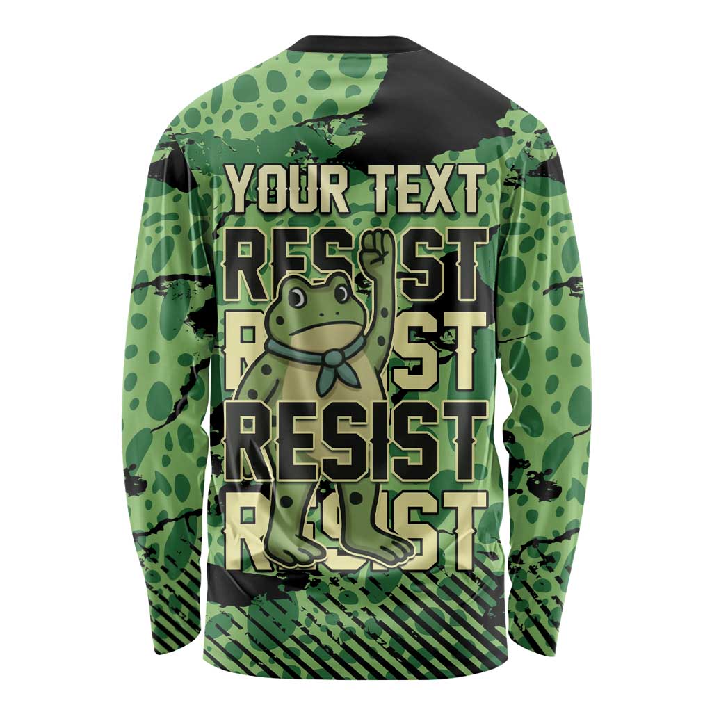 Personalized Portland Frog Protest Long Sleeve Shirt Only You Can Prevent Fascism - Wonder Print Shop