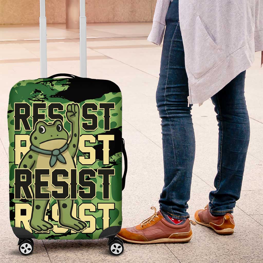 Portland Frog Protest Luggage Cover Only You Can Prevent Fascism - Wonder Print Shop
