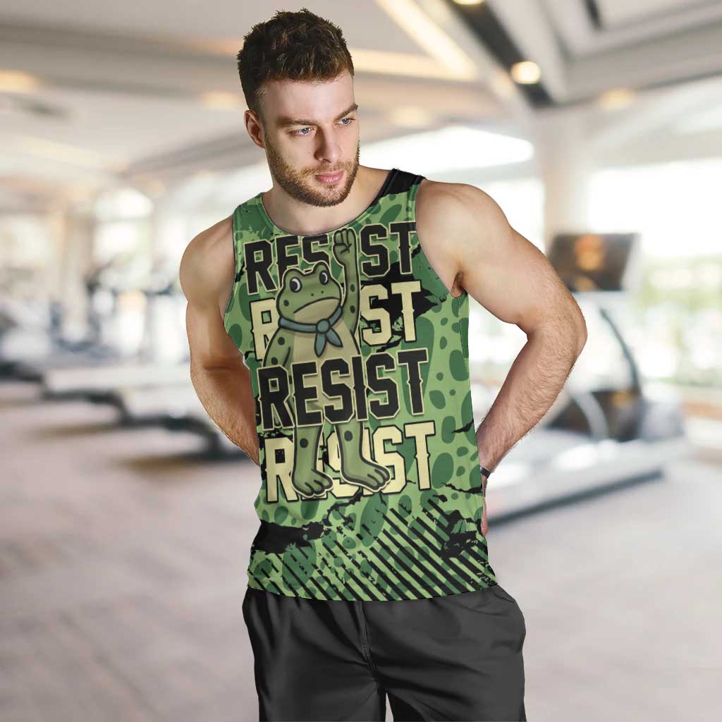Personalized Portland Frog Protest Men Tank Top Only You Can Prevent Fascism - Wonder Print Shop
