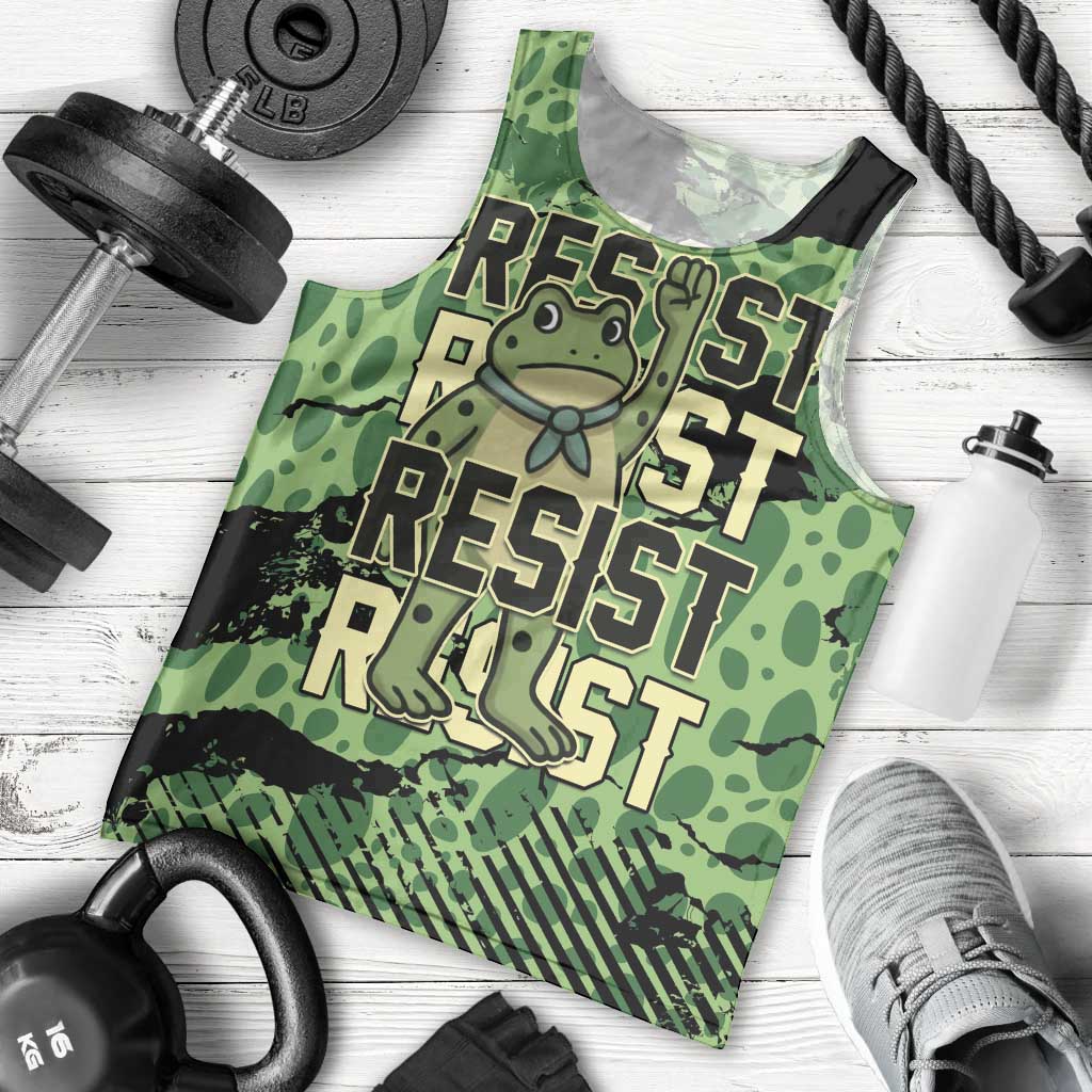 Personalized Portland Frog Protest Men Tank Top Only You Can Prevent Fascism - Wonder Print Shop