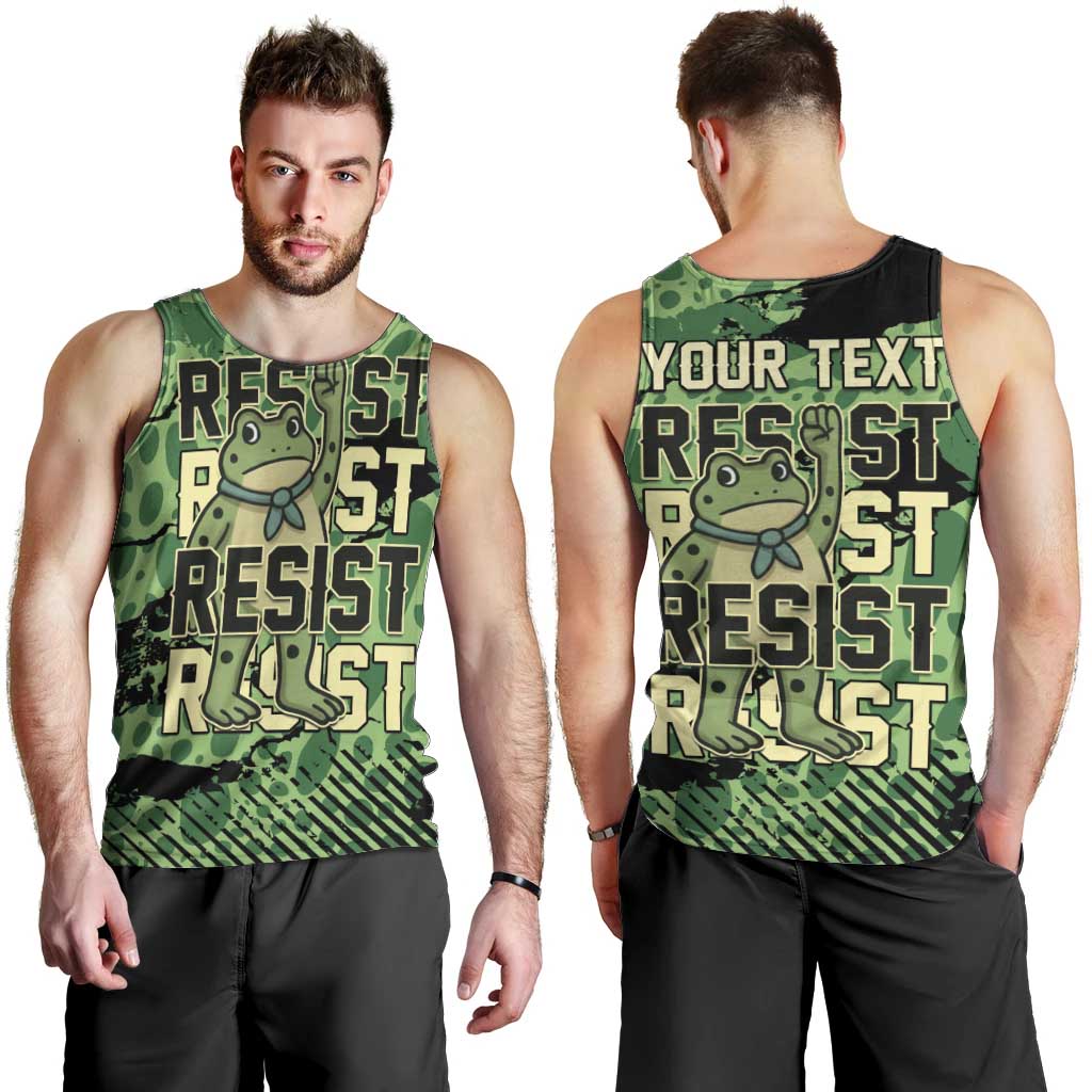 Personalized Portland Frog Protest Men Tank Top Only You Can Prevent Fascism - Wonder Print Shop