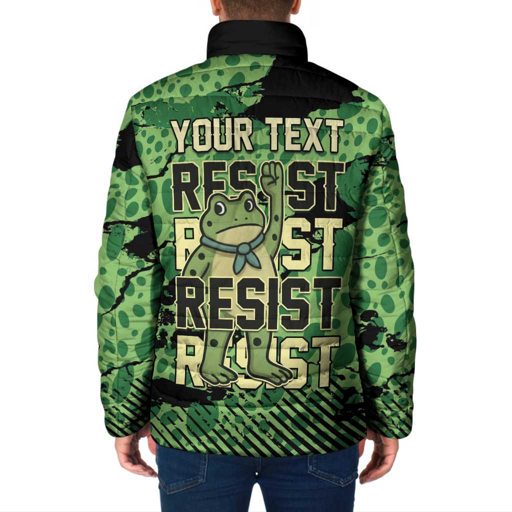 Personalized Portland Frog Protest Padded Jacket Only You Can Prevent Fascism - Wonder Print Shop