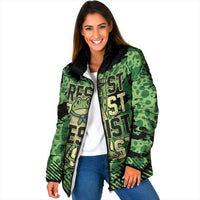 Personalized Portland Frog Protest Padded Jacket Only You Can Prevent Fascism - Wonder Print Shop