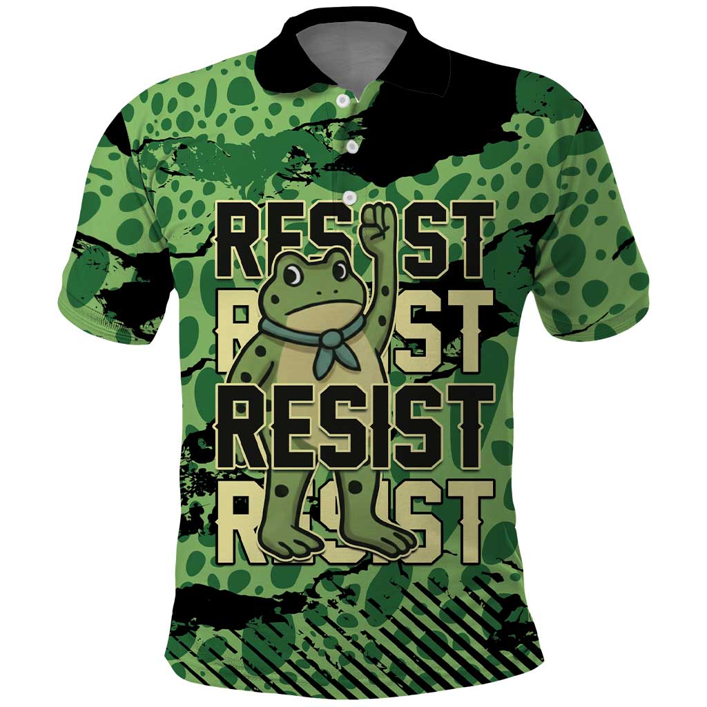 Personalized Portland Frog Protest Polo Shirt Only You Can Prevent Fascism - Wonder Print Shop