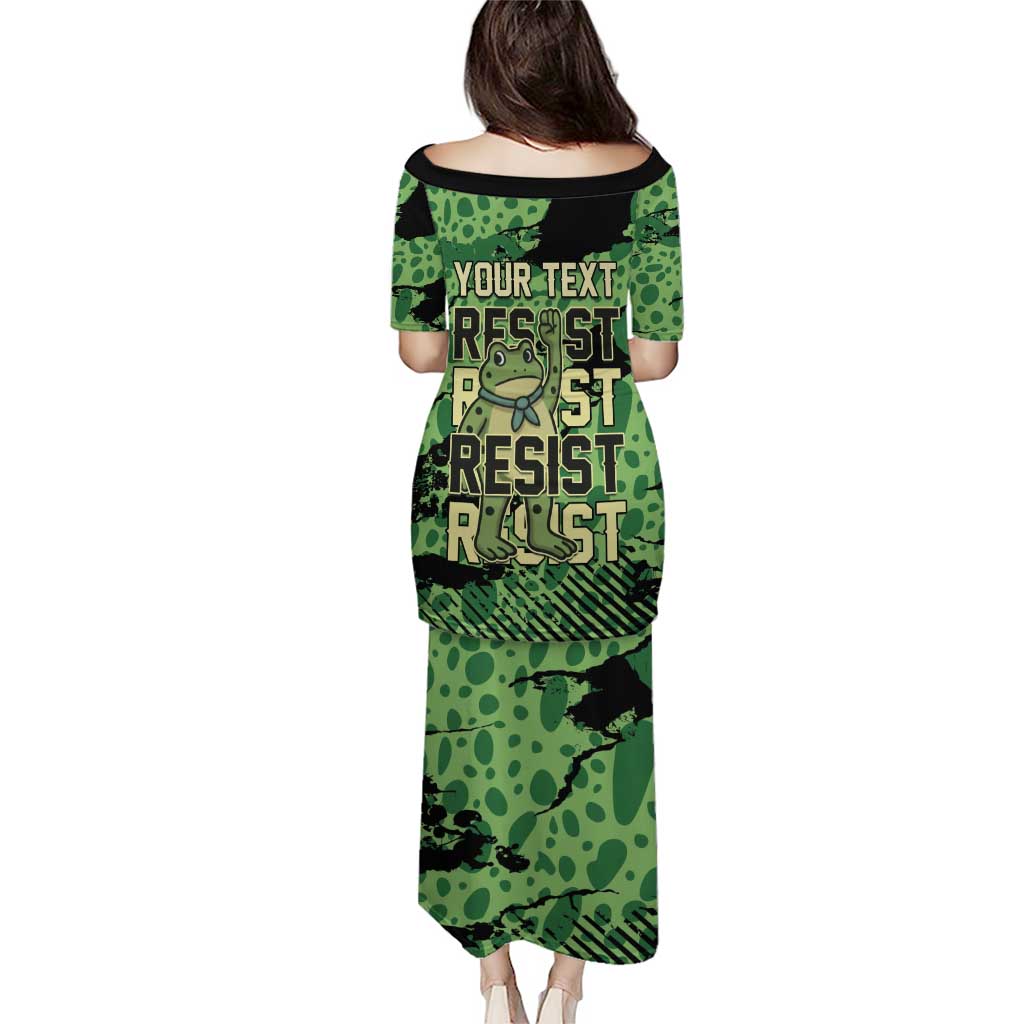 Personalized Portland Frog Protest Puletasi Only You Can Prevent Fascism - Wonder Print Shop