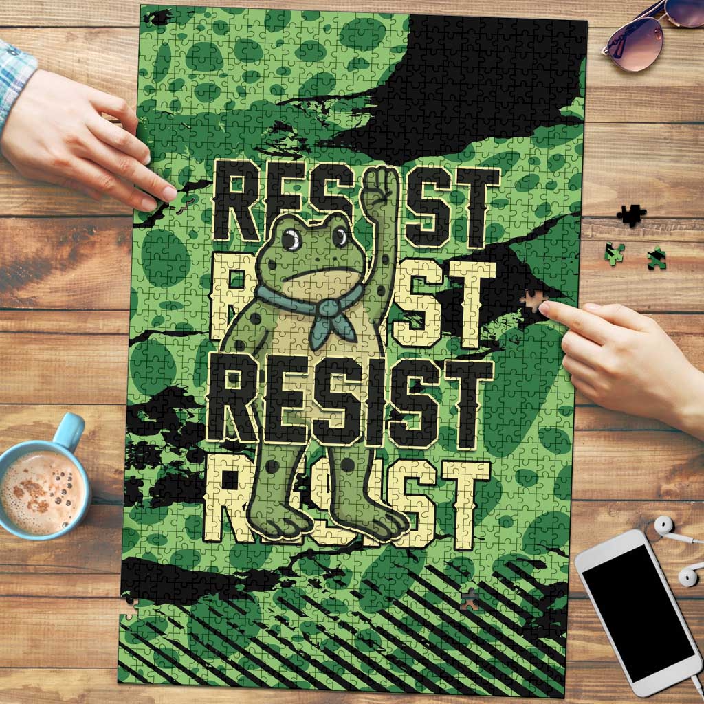 Portland Frog Protest Puzzle Only You Can Prevent Fascism - Wonder Print Shop