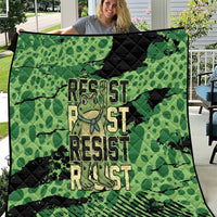 Portland Frog Protest Quilt Only You Can Prevent Fascism - Wonder Print Shop