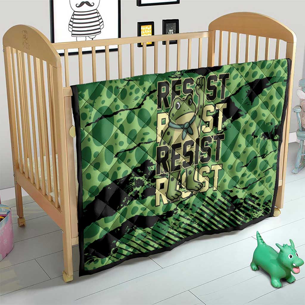 Portland Frog Protest Quilt Only You Can Prevent Fascism - Wonder Print Shop