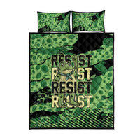 Portland Frog Protest Quilt Bed Set Only You Can Prevent Fascism - Wonder Print Shop