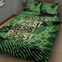 Portland Frog Protest Quilt Bed Set Only You Can Prevent Fascism - Wonder Print Shop