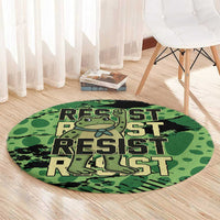 Portland Frog Protest Round Carpet Only You Can Prevent Fascism - Wonder Print Shop