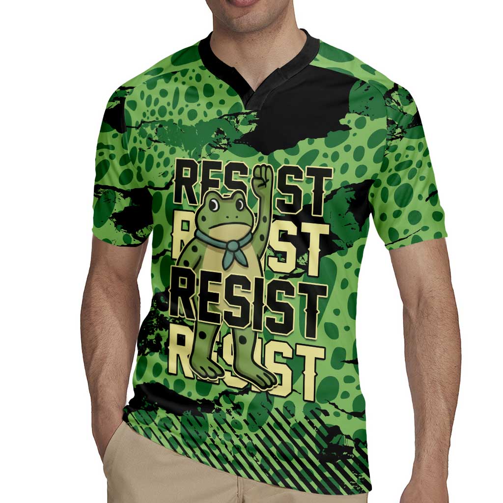 Personalized Portland Frog Protest Rugby Jersey Only You Can Prevent Fascism - Wonder Print Shop
