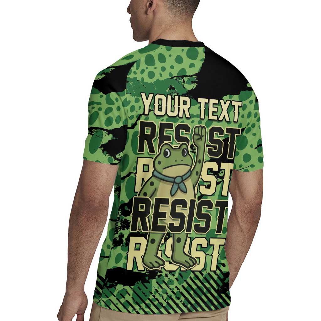 Personalized Portland Frog Protest Rugby Jersey Only You Can Prevent Fascism - Wonder Print Shop