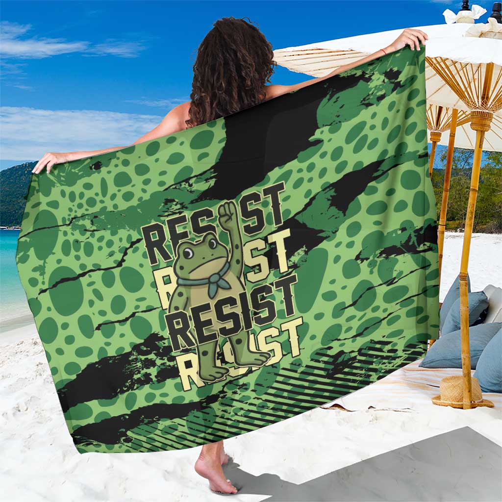 Portland Frog Protest Sarong Only You Can Prevent Fascism - Wonder Print Shop