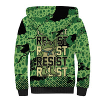 Personalized Portland Frog Protest Sherpa Hoodie Only You Can Prevent Fascism - Wonder Print Shop