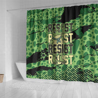 Portland Frog Protest Shower Curtain Only You Can Prevent Fascism - Wonder Print Shop