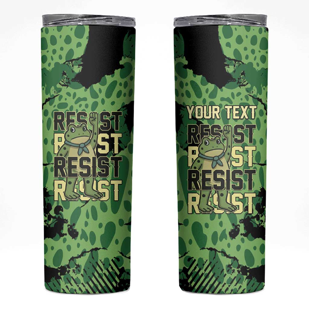 Personalized Portland Frog Protest Skinny Tumbler Only You Can Prevent Fascism - Wonder Print Shop