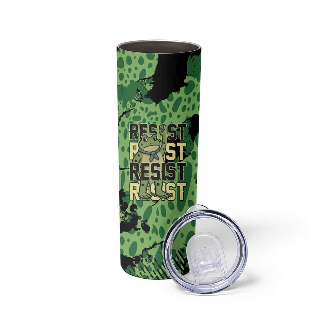 Personalized Portland Frog Protest Skinny Tumbler Only You Can Prevent Fascism - Wonder Print Shop