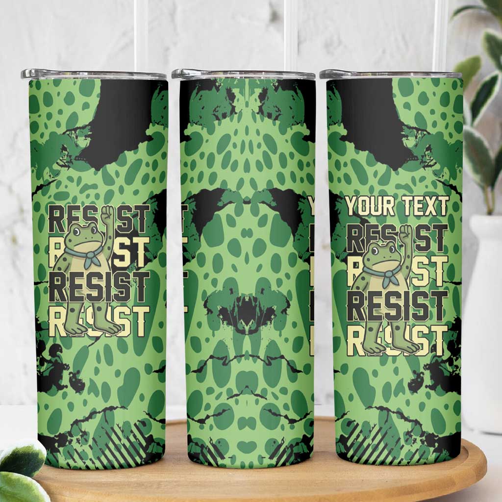 Personalized Portland Frog Protest Skinny Tumbler Only You Can Prevent Fascism - Wonder Print Shop
