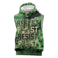 Personalized Portland Frog Protest Sleeveless Hoodie Only You Can Prevent Fascism - Wonder Print Shop