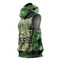 Personalized Portland Frog Protest Sleeveless Hoodie Only You Can Prevent Fascism - Wonder Print Shop
