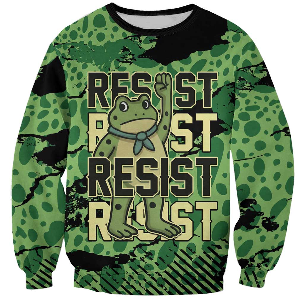Personalized Portland Frog Protest Sweatshirt Only You Can Prevent Fascism - Wonder Print Shop