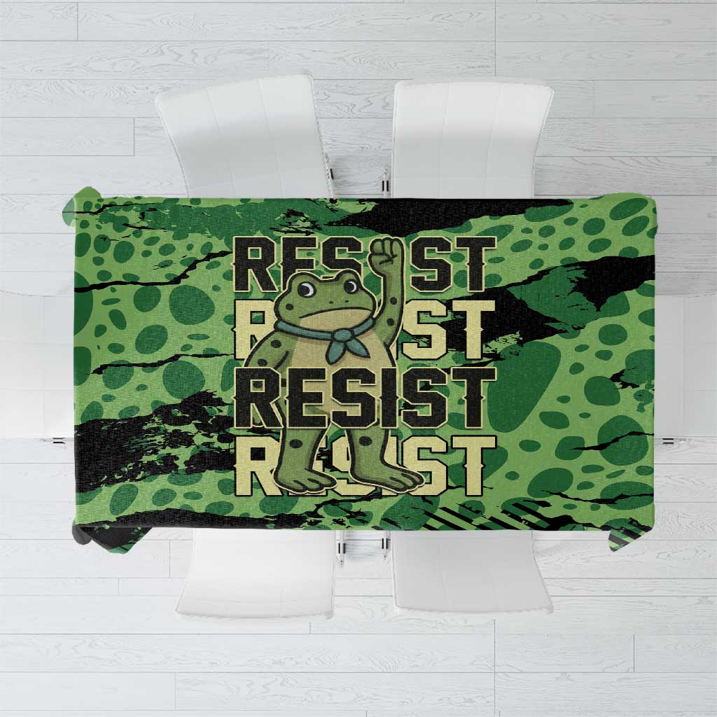 Portland Frog Protest Tablecloth Only You Can Prevent Fascism - Wonder Print Shop
