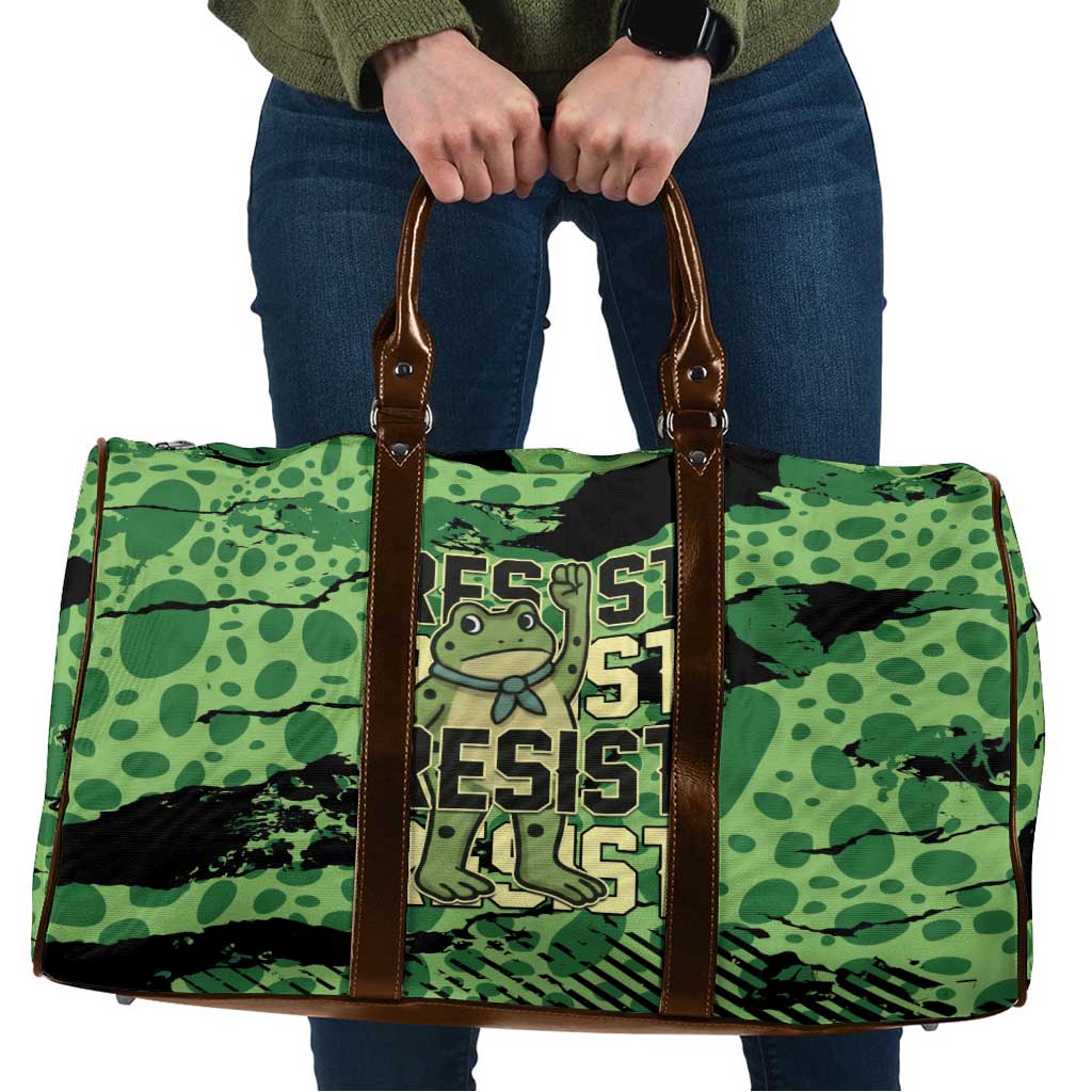 Portland Frog Protest Travel Bag Only You Can Prevent Fascism - Wonder Print Shop
