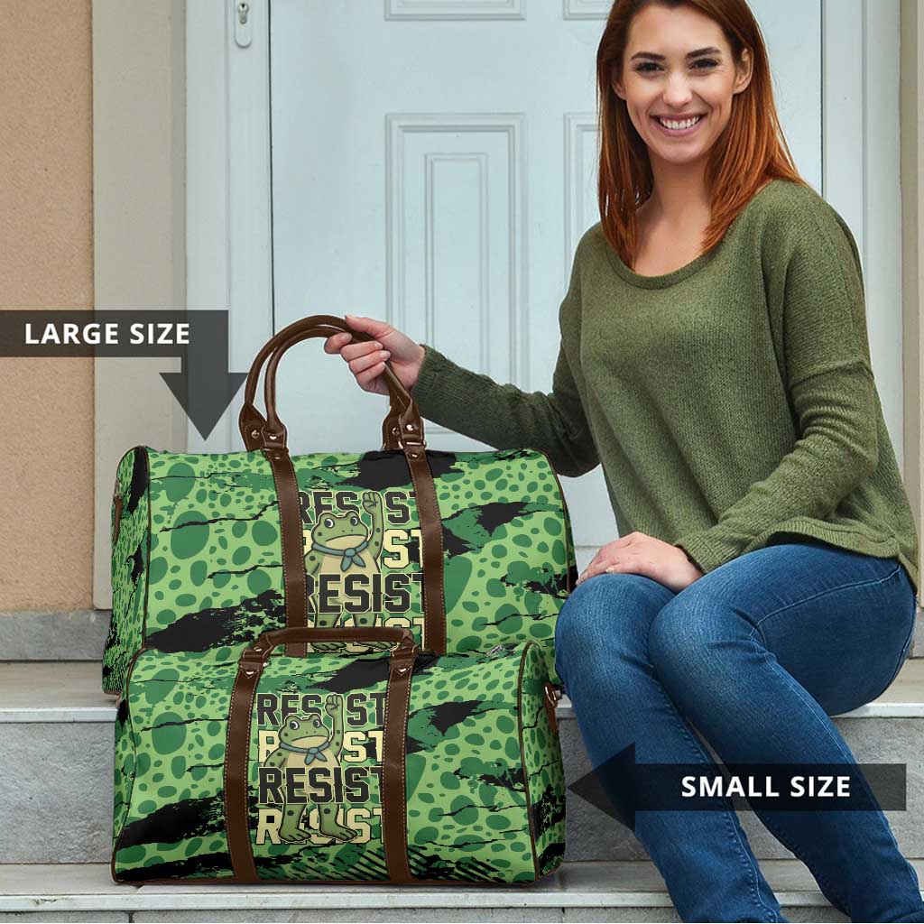 Portland Frog Protest Travel Bag Only You Can Prevent Fascism - Wonder Print Shop