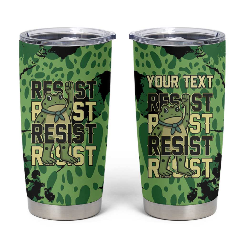 Personalized Portland Frog Protest Tumbler Cup Only You Can Prevent Fascism - Wonder Print Shop