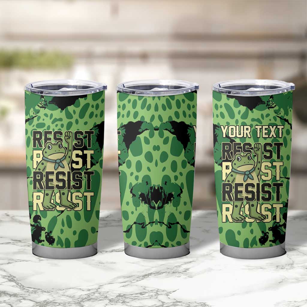 Personalized Portland Frog Protest Tumbler Cup Only You Can Prevent Fascism - Wonder Print Shop