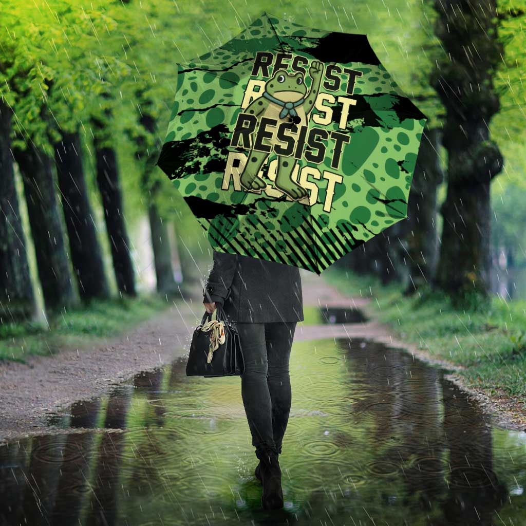 Portland Frog Protest Umbrella Only You Can Prevent Fascism - Wonder Print Shop