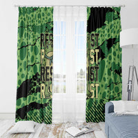 Portland Frog Protest Window Curtain Only You Can Prevent Fascism - Wonder Print Shop