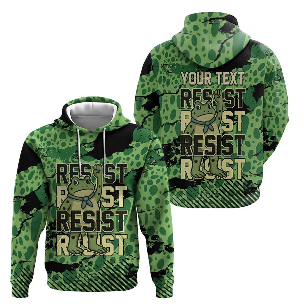 Personalized Portland Frog Protest Zip Hoodie Only You Can Prevent Fascism - Wonder Print Shop