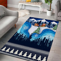 New York Christmas Area Rug Manhattan Statue Of Liberty - Wonder Print Shop