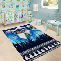 New York Christmas Area Rug Manhattan Statue Of Liberty - Wonder Print Shop