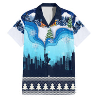New York Christmas Family Matching Mermaid Dress and Hawaiian Shirt Manhattan Statue Of Liberty - Wonder Print Shop