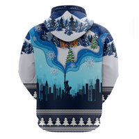 New York Christmas Hoodie Manhattan Statue Of Liberty - Wonder Print Shop