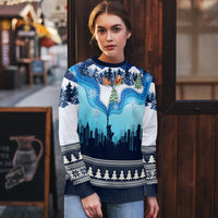 New York Christmas Ugly Christmas Sweater Manhattan Statue Of Liberty - Wonder Print Shop