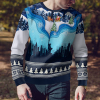 New York Christmas Ugly Christmas Sweater Manhattan Statue Of Liberty - Wonder Print Shop