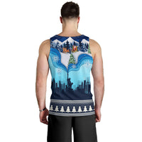 New York Christmas Men Tank Top Manhattan Statue Of Liberty - Wonder Print Shop