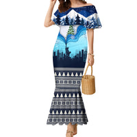 New York Christmas Mermaid Dress Manhattan Statue Of Liberty - Wonder Print Shop