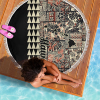 Hawaiian Quilt Beach Blanket Hibiscus Kakau Vintage Style - Wonder Print Shop