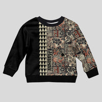 Hawaii Quilt Kid Ugly Christmas Sweater Hibiscus Kakau Vintage Style - Wonder Print Shop