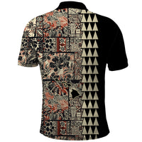 Hawaiian Quilt Polo Shirt Hibiscus Kakau Vintage Style - Wonder Print Shop