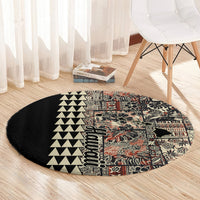 hawaiian-quilt-round-carpet-hibiscus-kakau-vintage-style